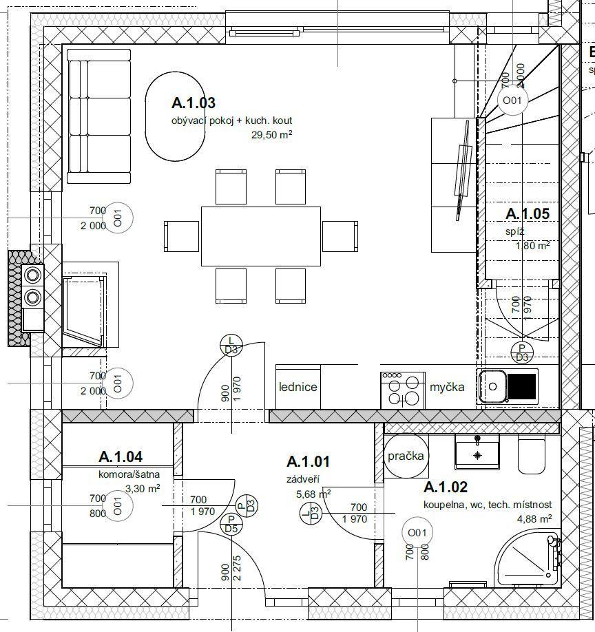 Predaj domu 92 m², pozemek 375 m², Šámalova, Horoušany, Středočeský kraj