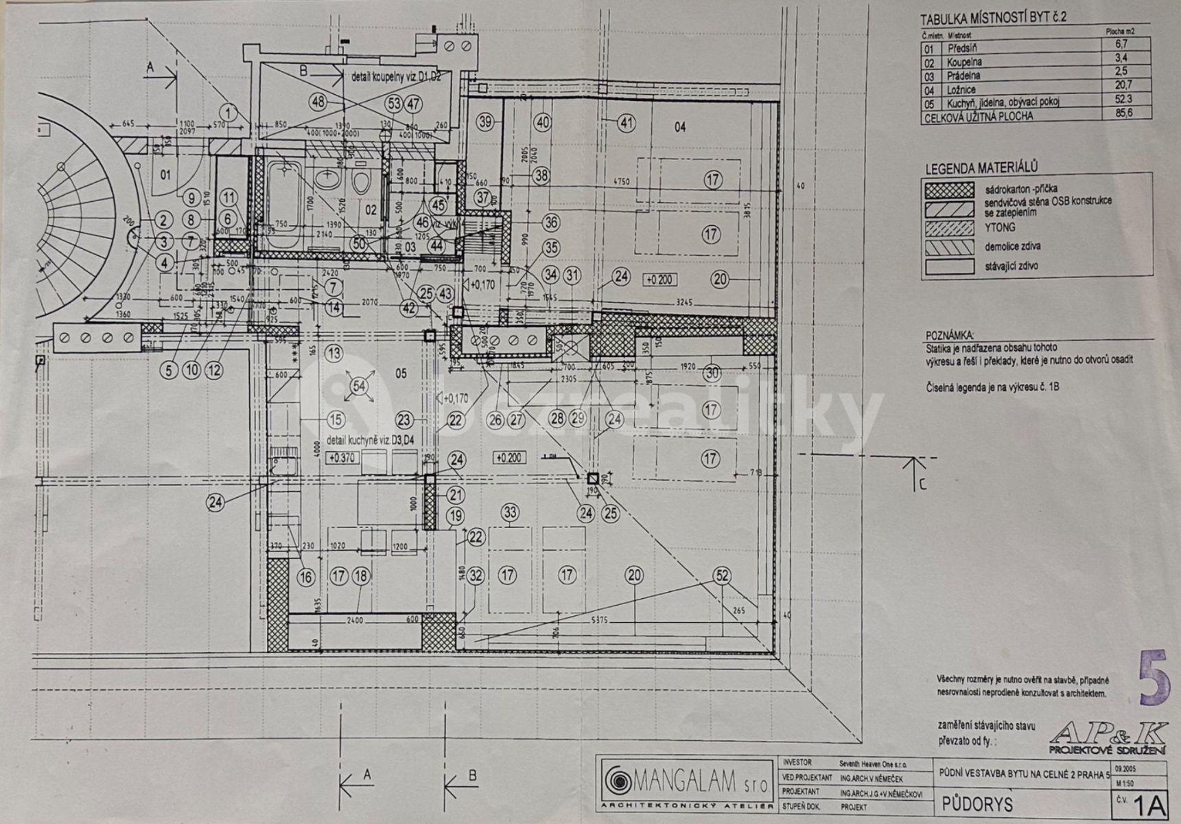 Predaj bytu 2-izbový 85 m², Na Celné, Praha, Praha