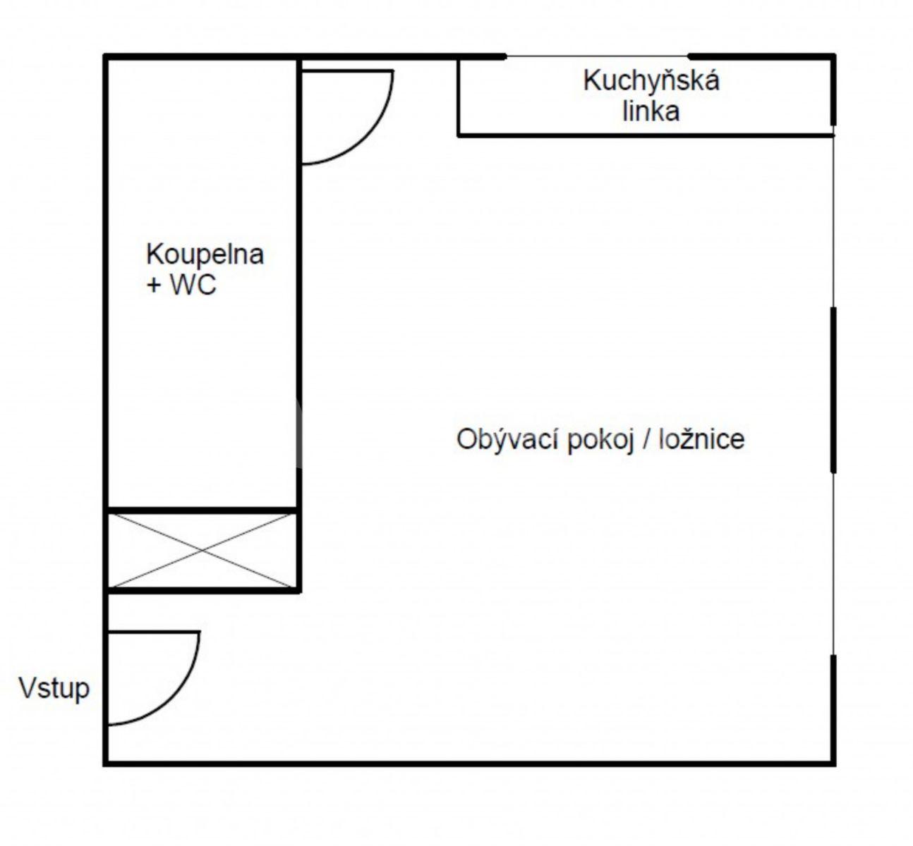 Prenájom bytu 1-izbový 20 m², Lesní, Mariánské Lázně, Karlovarský kraj