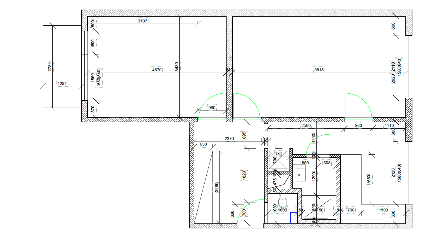 Prenájom bytu 2-izbový 65 m², Buchenwaldská, Karlovy Vary, Karlovarský kraj