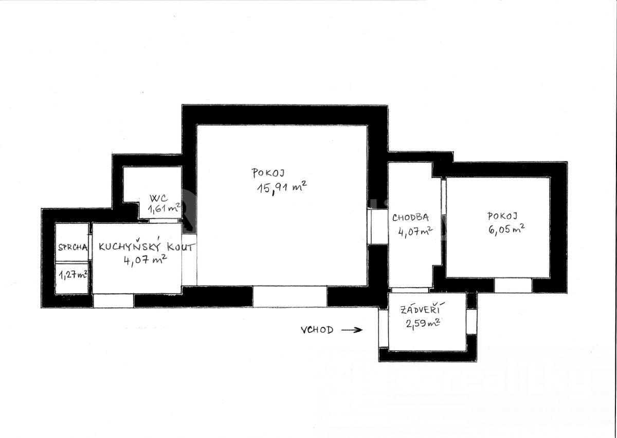 Prenájom bytu 2-izbový 36 m², Záluží, Středočeský kraj