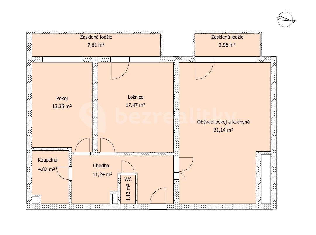 Predaj bytu 3-izbový 92 m², Lipovská, Praha, Praha