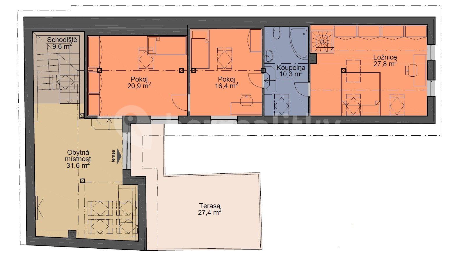 Predaj domu 264 m², pozemek 365 m², Prostřední, Březí, Středočeský kraj