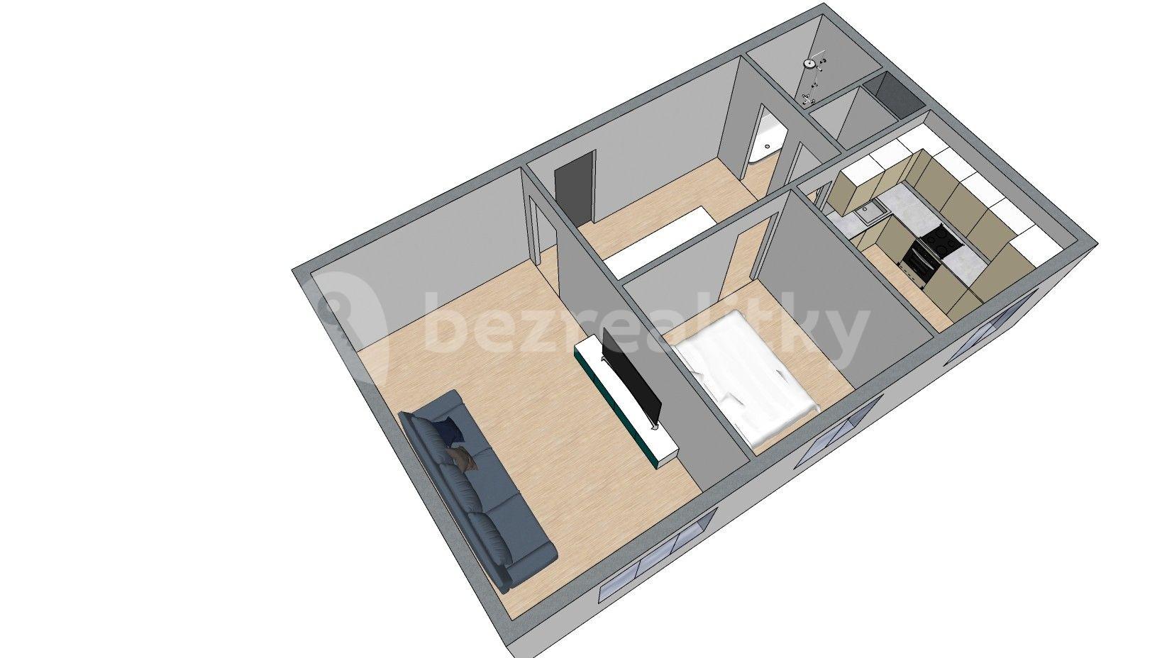 Prenájom bytu 2-izbový 52 m², Nýdecká, Praha, Praha