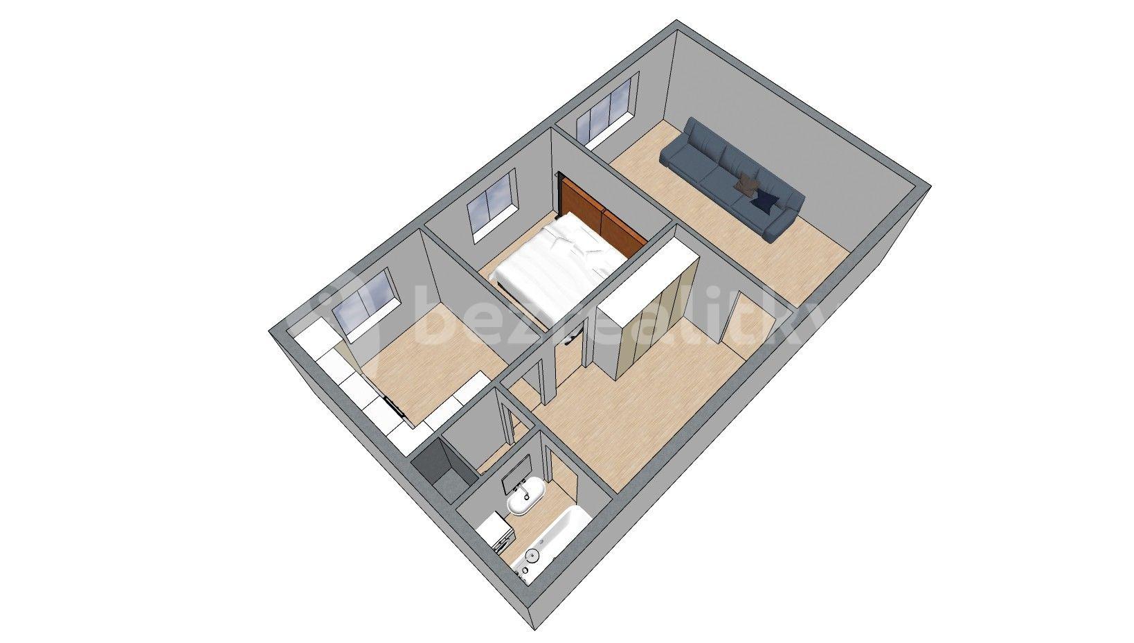 Prenájom bytu 2-izbový 52 m², Nýdecká, Praha, Praha