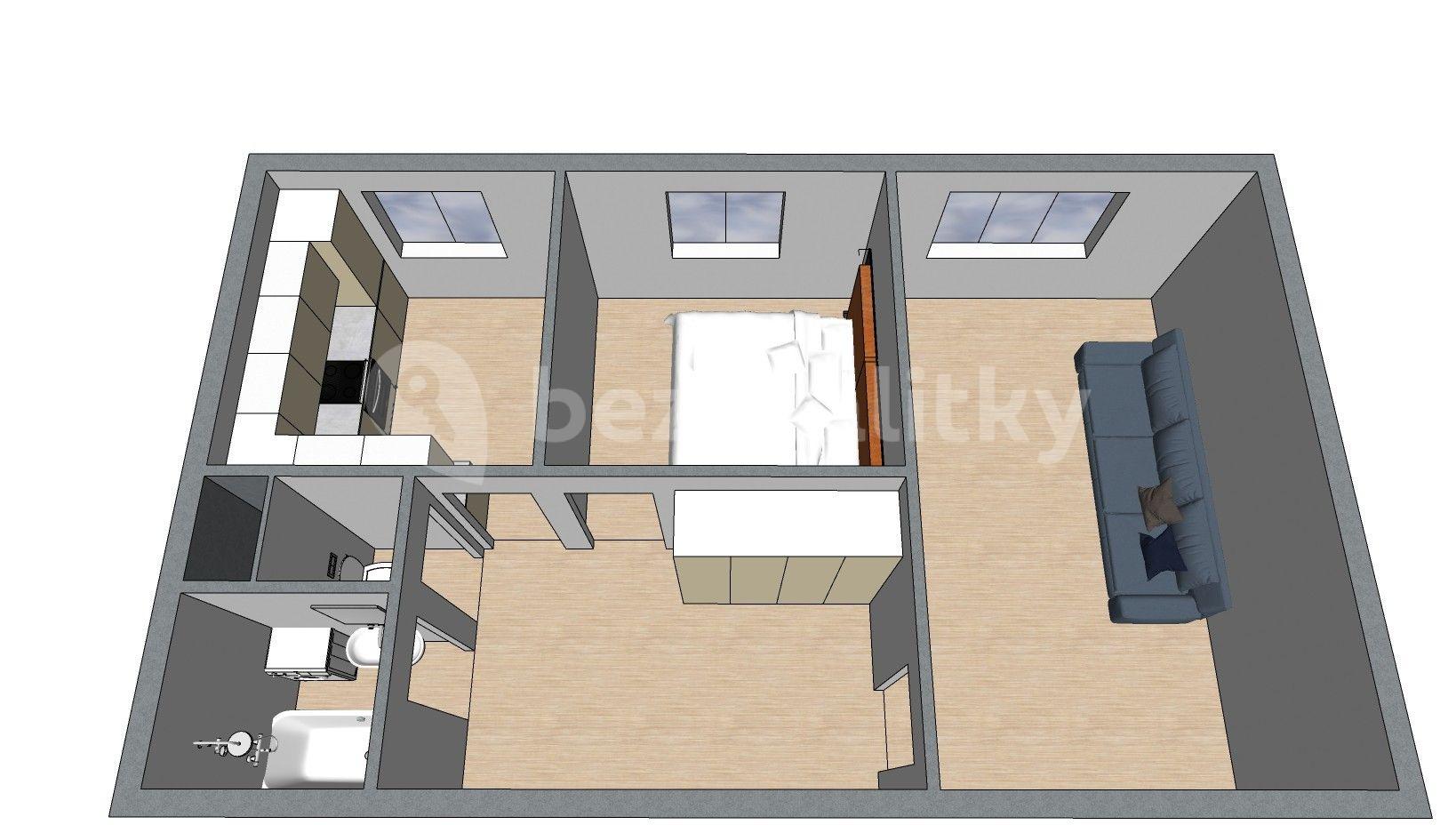 Prenájom bytu 2-izbový 52 m², Nýdecká, Praha, Praha