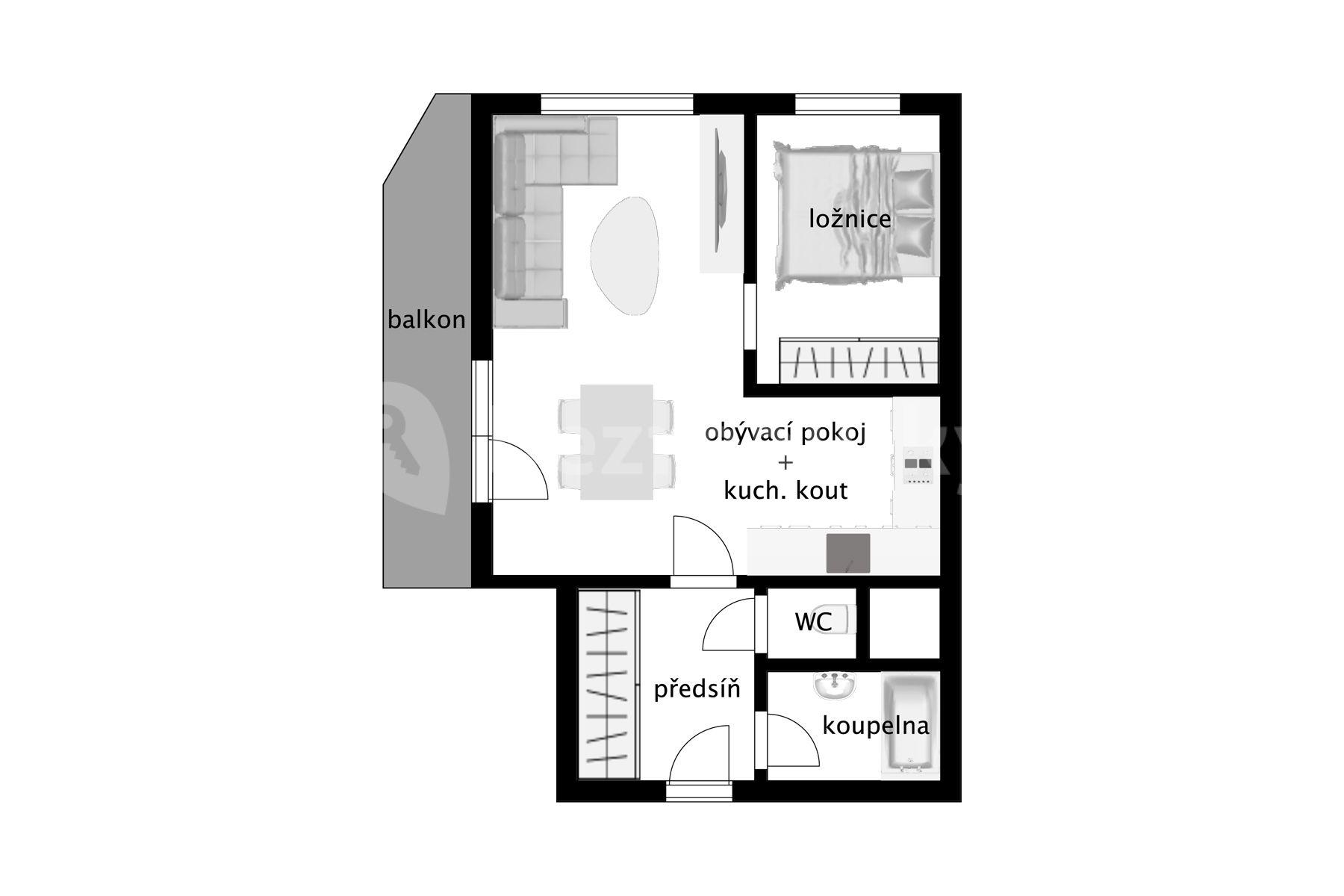 Predaj bytu 2-izbový 49 m², Hnězdenská, Praha, Praha