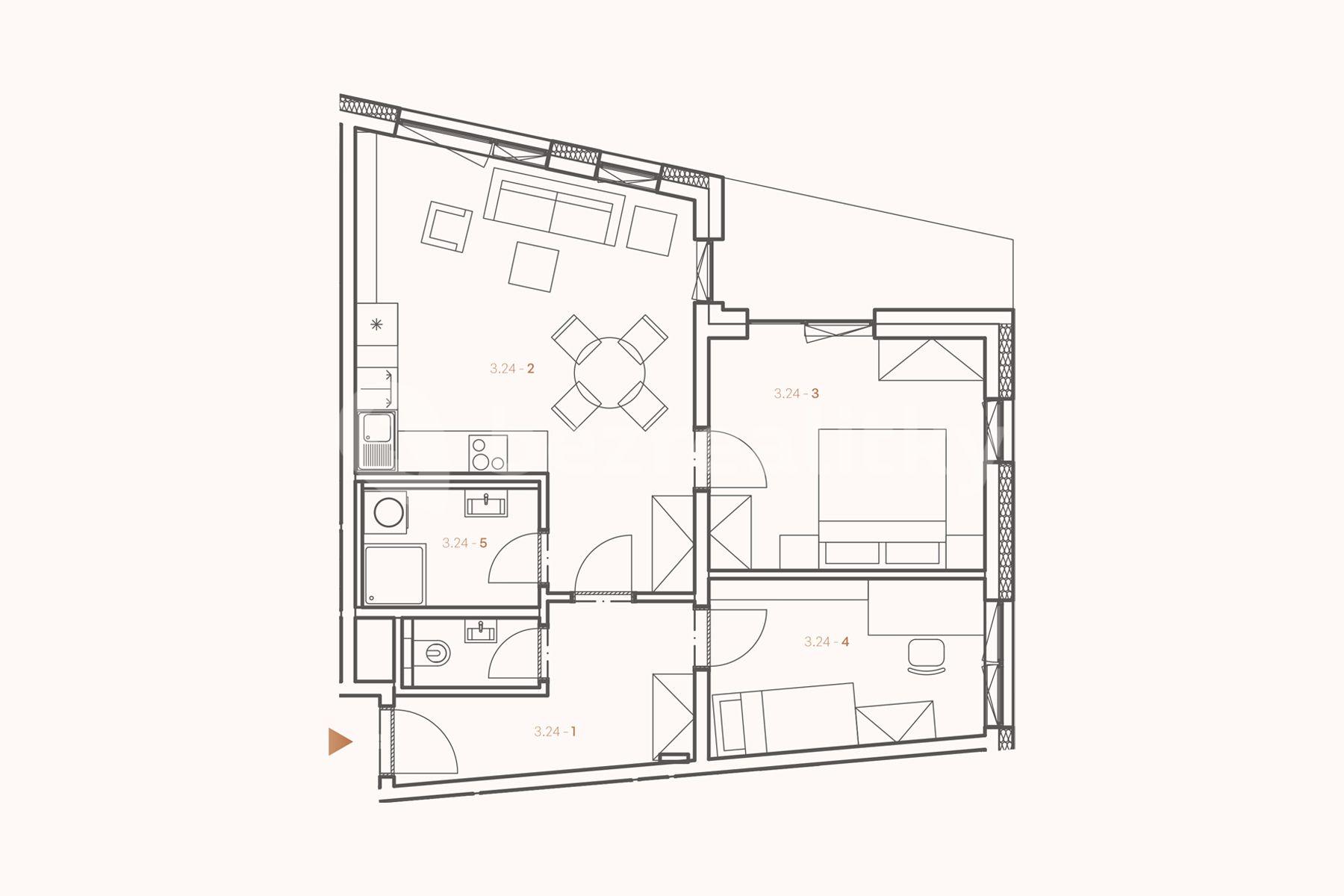 Predaj bytu 3-izbový 70 m², Boloňská, Praha, Praha