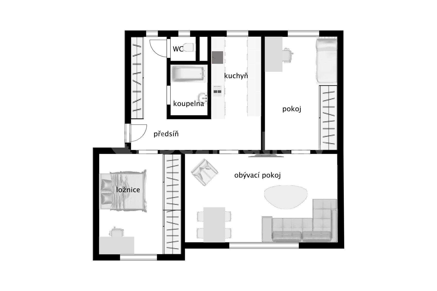 Predaj bytu 3-izbový 82 m², Sklenářka, Hořovice, Středočeský kraj