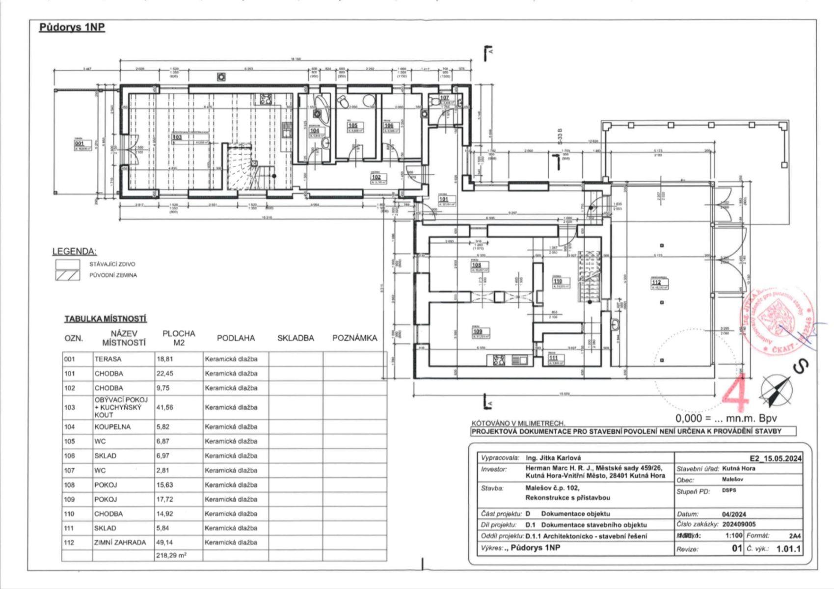 Predaj domu 456 m², pozemek 1.267 m², Malešov, Středočeský kraj