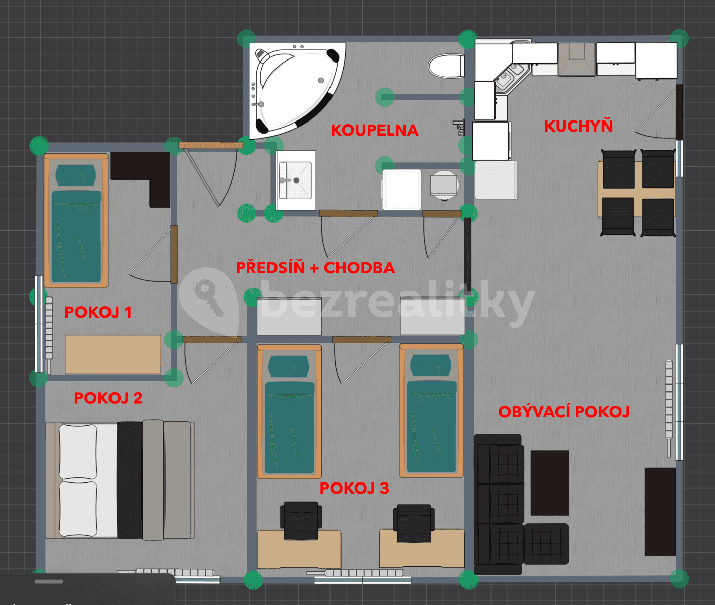 Predaj bytu 4-izbový 78 m², Oleška, Středočeský kraj