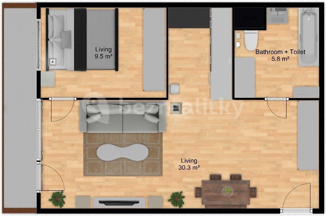 Predaj bytu 2-izbový 48 m², Makovského, Praha, Praha