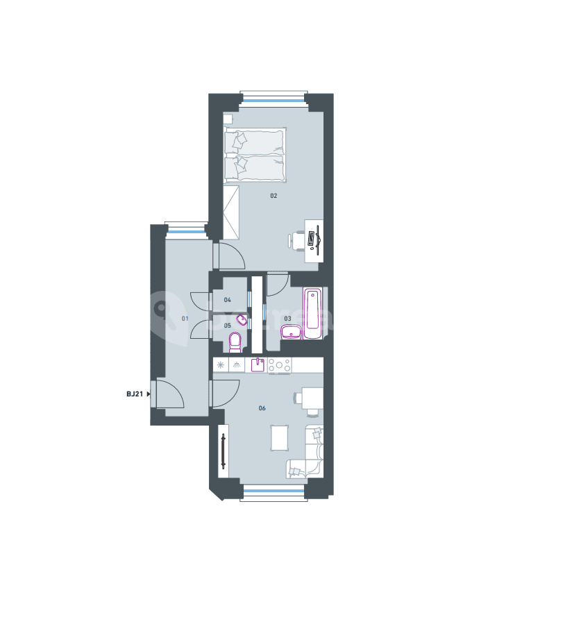 Predaj bytu 2-izbový 54 m², Myslbekova, Praha, Praha