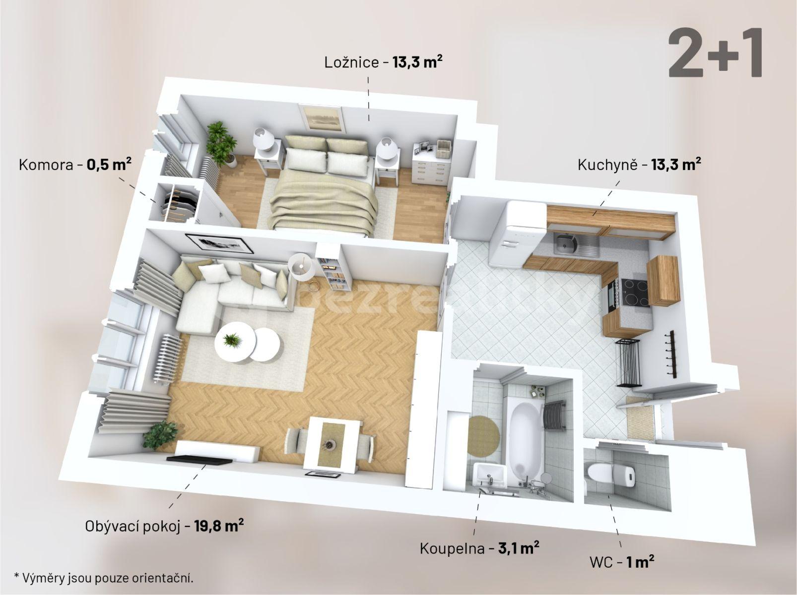 Predaj bytu 2-izbový 52 m², Tolstého, Praha, Praha