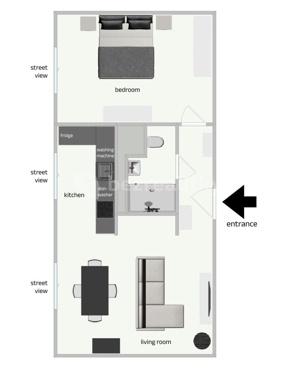 Prenájom bytu 2-izbový 52 m², Vinohradská, Praha, Praha