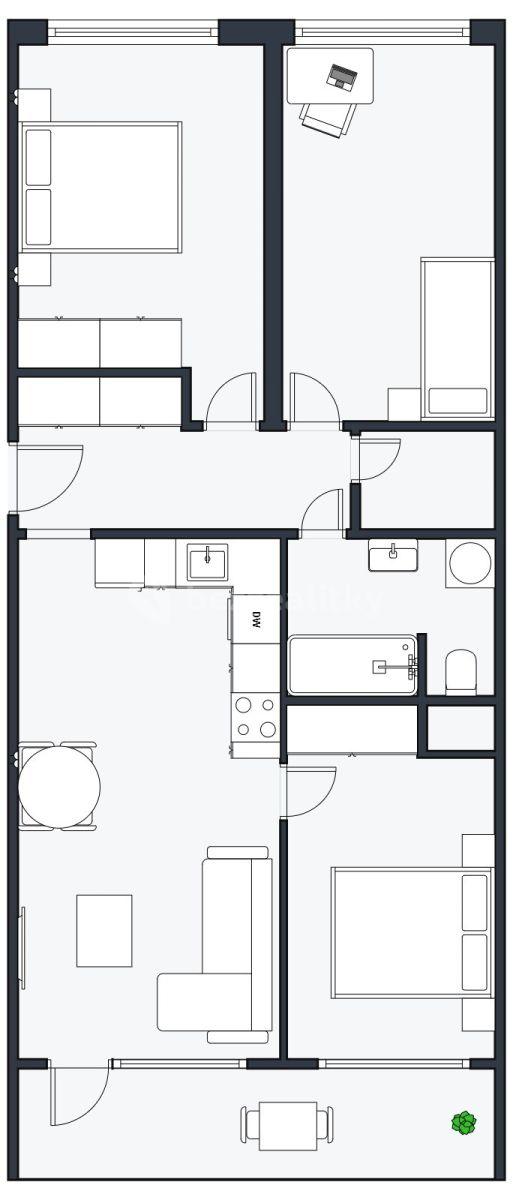 Predaj bytu 4-izbový 80 m², Vysočanská, Praha, Praha