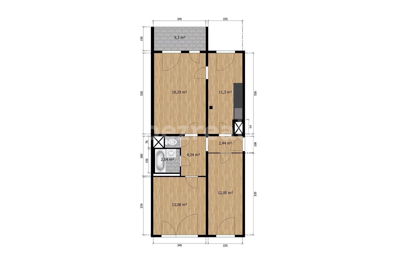 Predaj bytu 3-izbový 72 m², Krynická, Praha, Praha