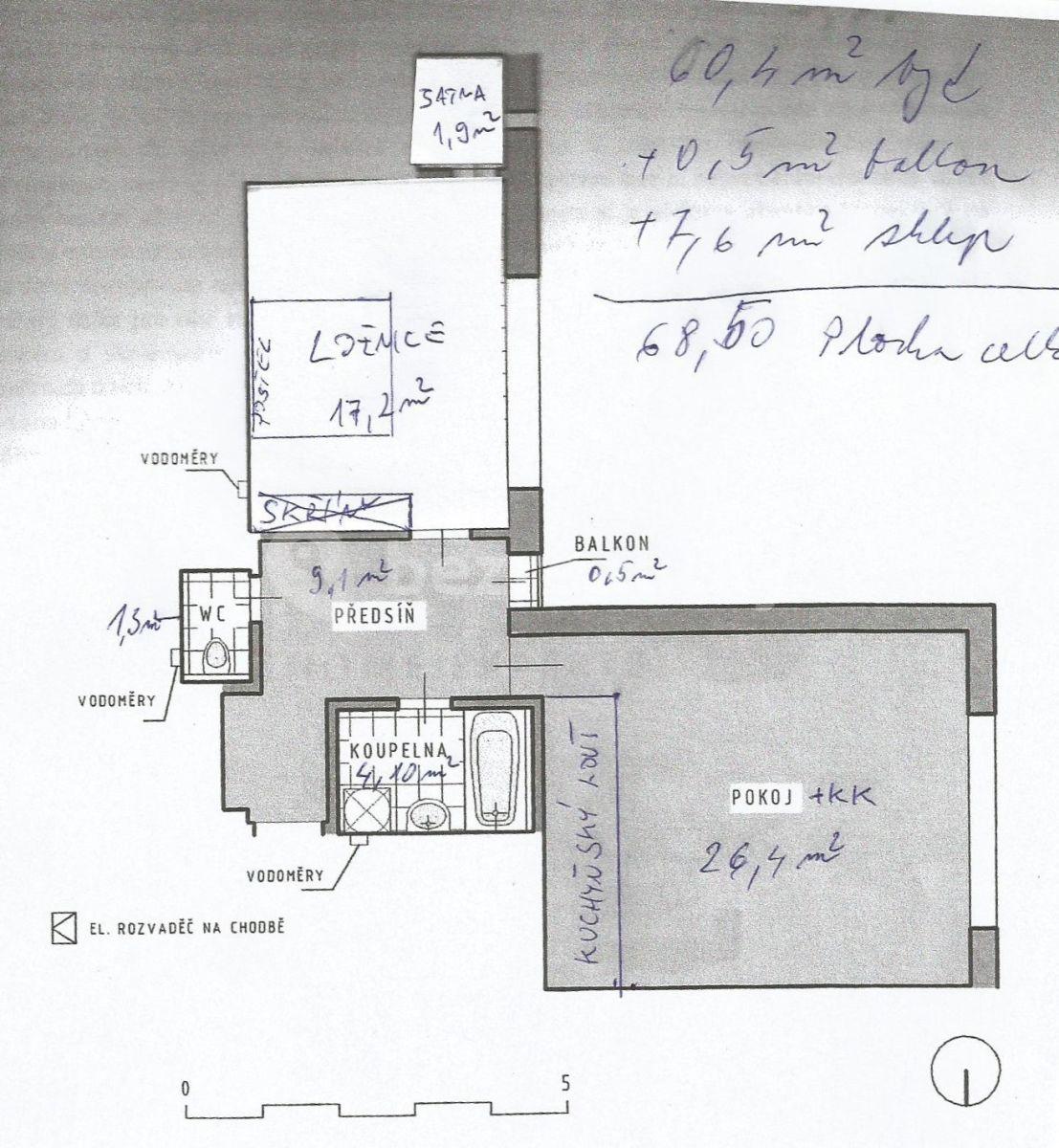 Predaj bytu 2-izbový 60 m², Františka Křížka, Praha, Praha