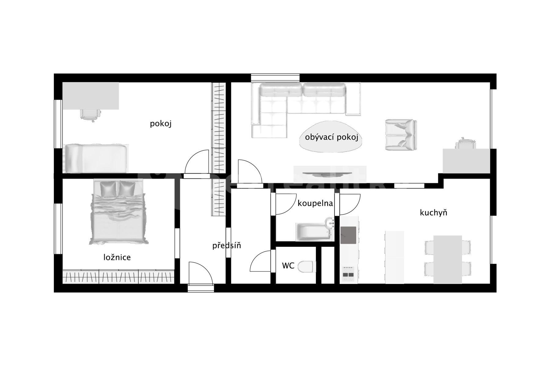 Predaj bytu 3-izbový 70 m², Střekovská, Praha, Praha