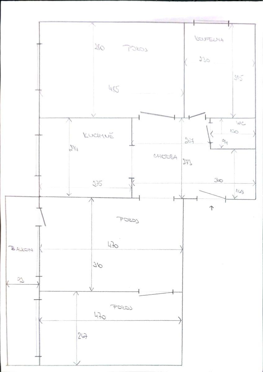 Predaj bytu 3-izbový 75 m², Zahradní, Bohušovice nad Ohří, Ústecký kraj