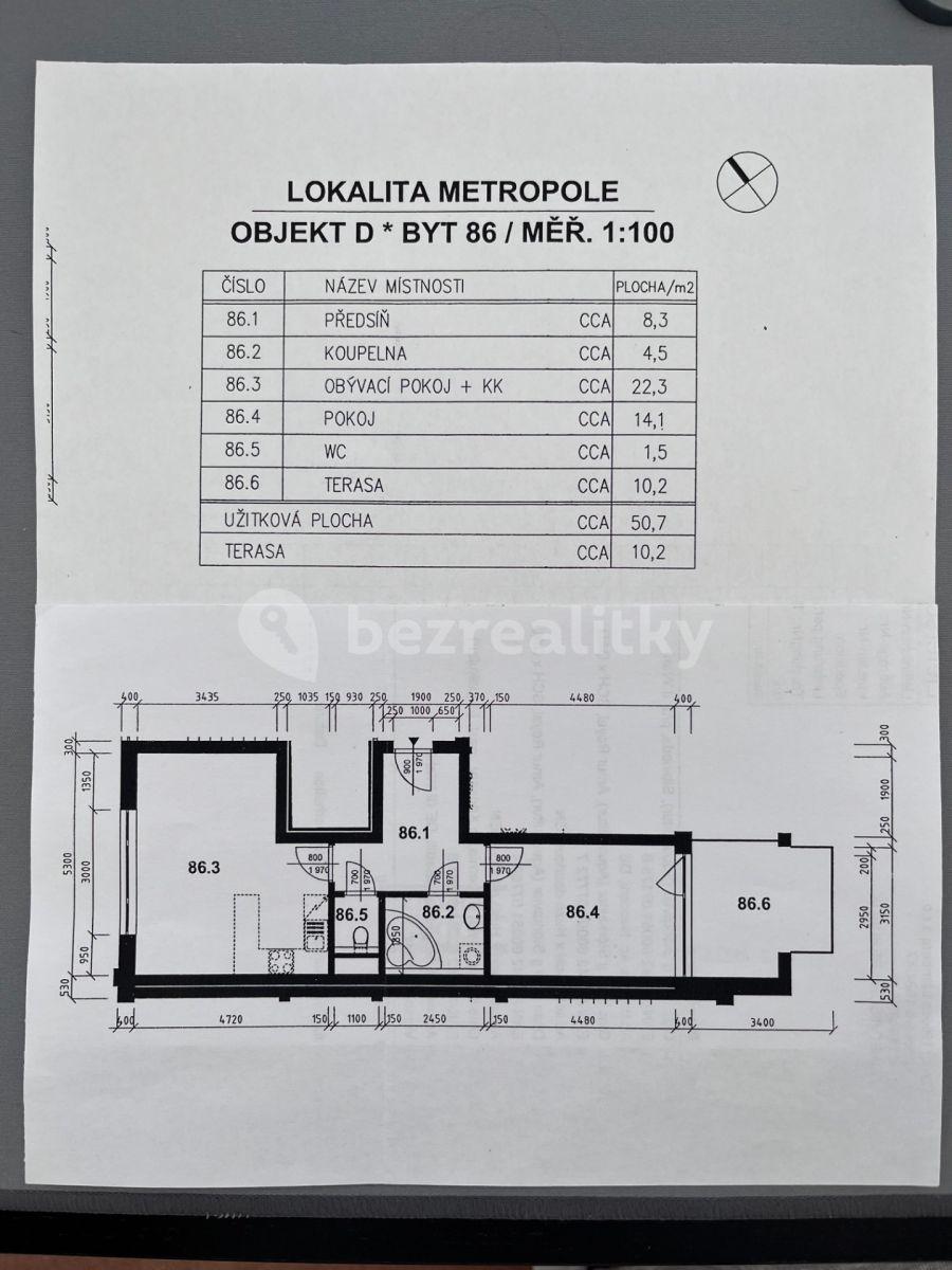 Prenájom bytu 2-izbový 51 m², Míšovická, Praha, Praha