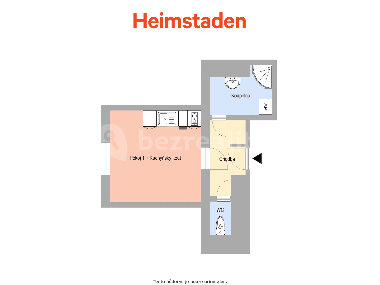 Prenájom bytu 1-izbový 21 m², Vardasova, Havířov, Moravskoslezský kraj