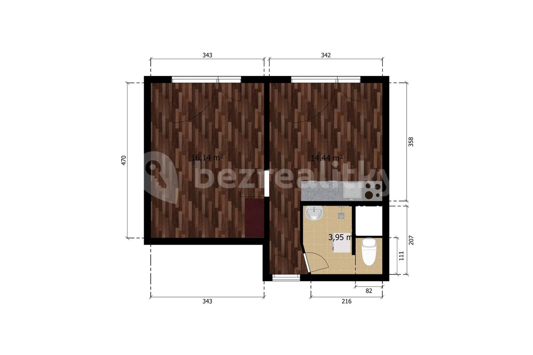 Predaj bytu 2-izbový 36 m², Pražská, Slaný, Středočeský kraj