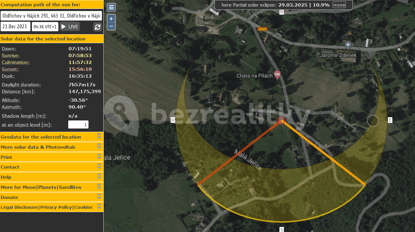 Predaj pozemku 6.812 m², Oldřichov v Hájích, Liberecký kraj