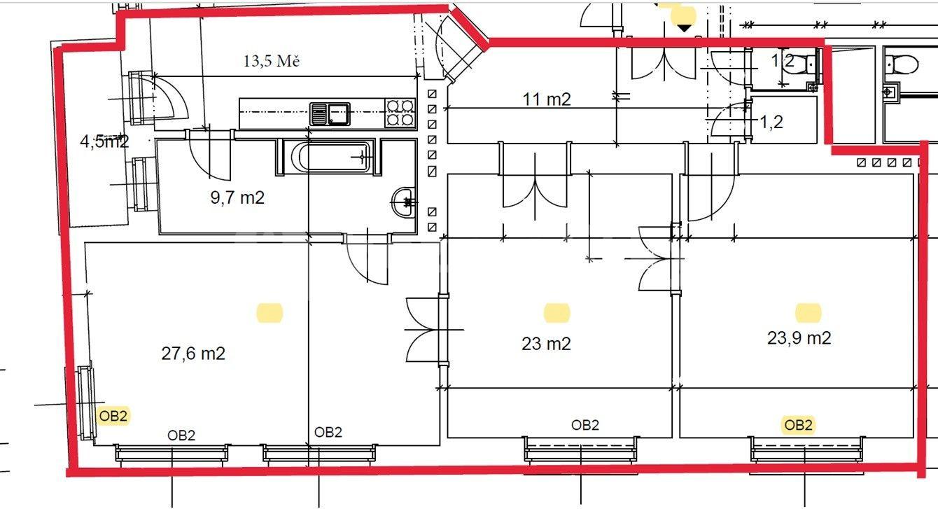 Predaj bytu 3-izbový 116 m², Nádražní, Ostrava, Moravskoslezský kraj