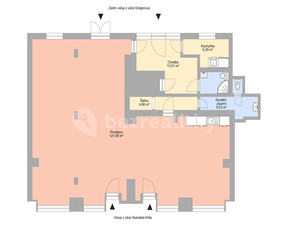 Prenájom kancelárie 180 m², Sokolská třída, Ostrava, Moravskoslezský kraj