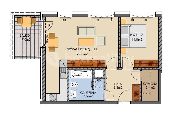 Predaj bytu 2-izbový 59 m², Kardausova, Praha, Praha