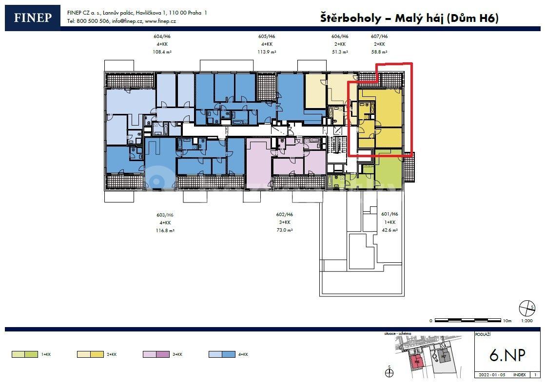 Predaj bytu 2-izbový 59 m², Kardausova, Praha, Praha