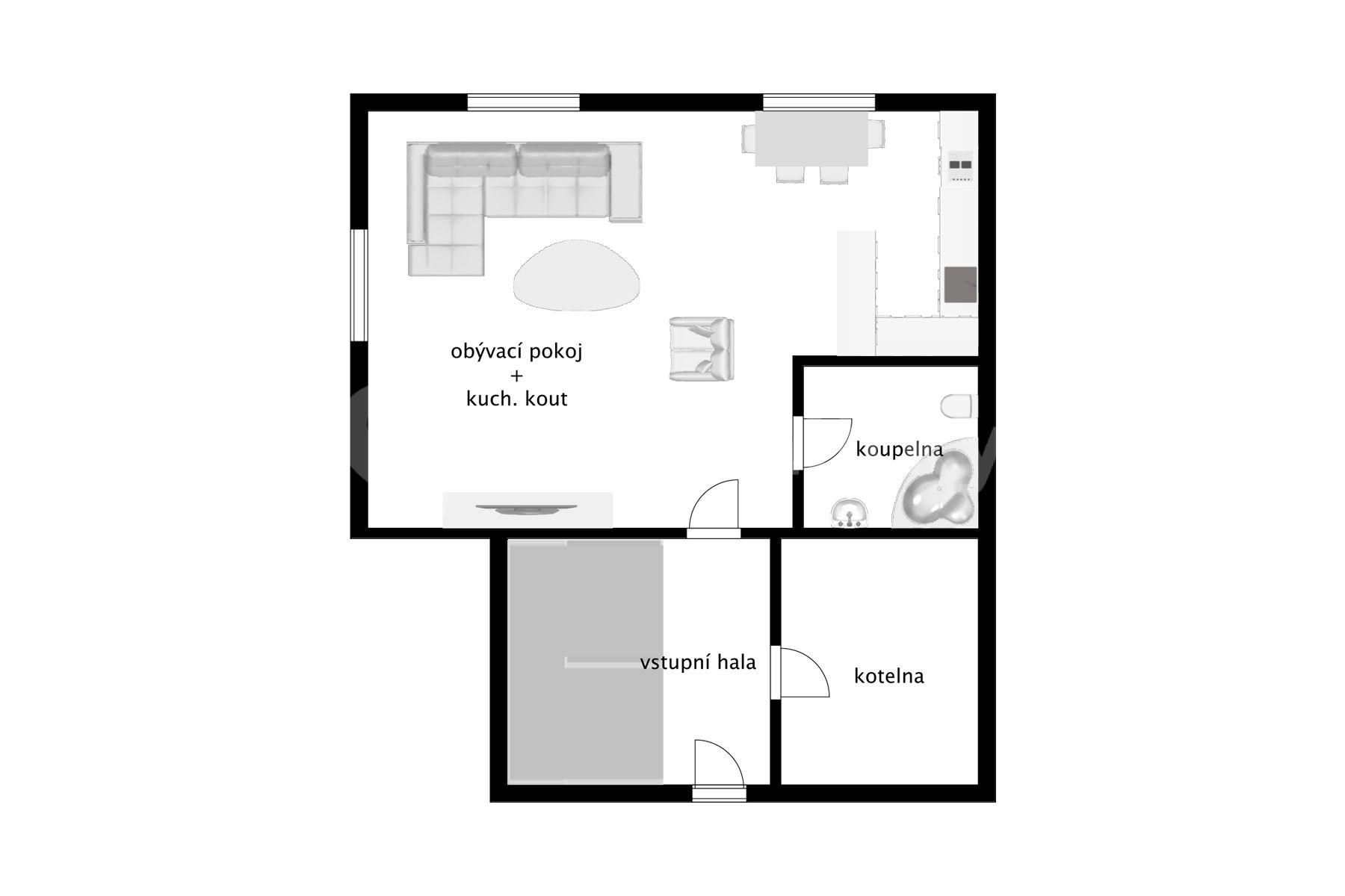 Predaj domu 125 m², pozemek 206 m², Břežany nad Ohří, Budyně nad Ohří, Ústecký kraj