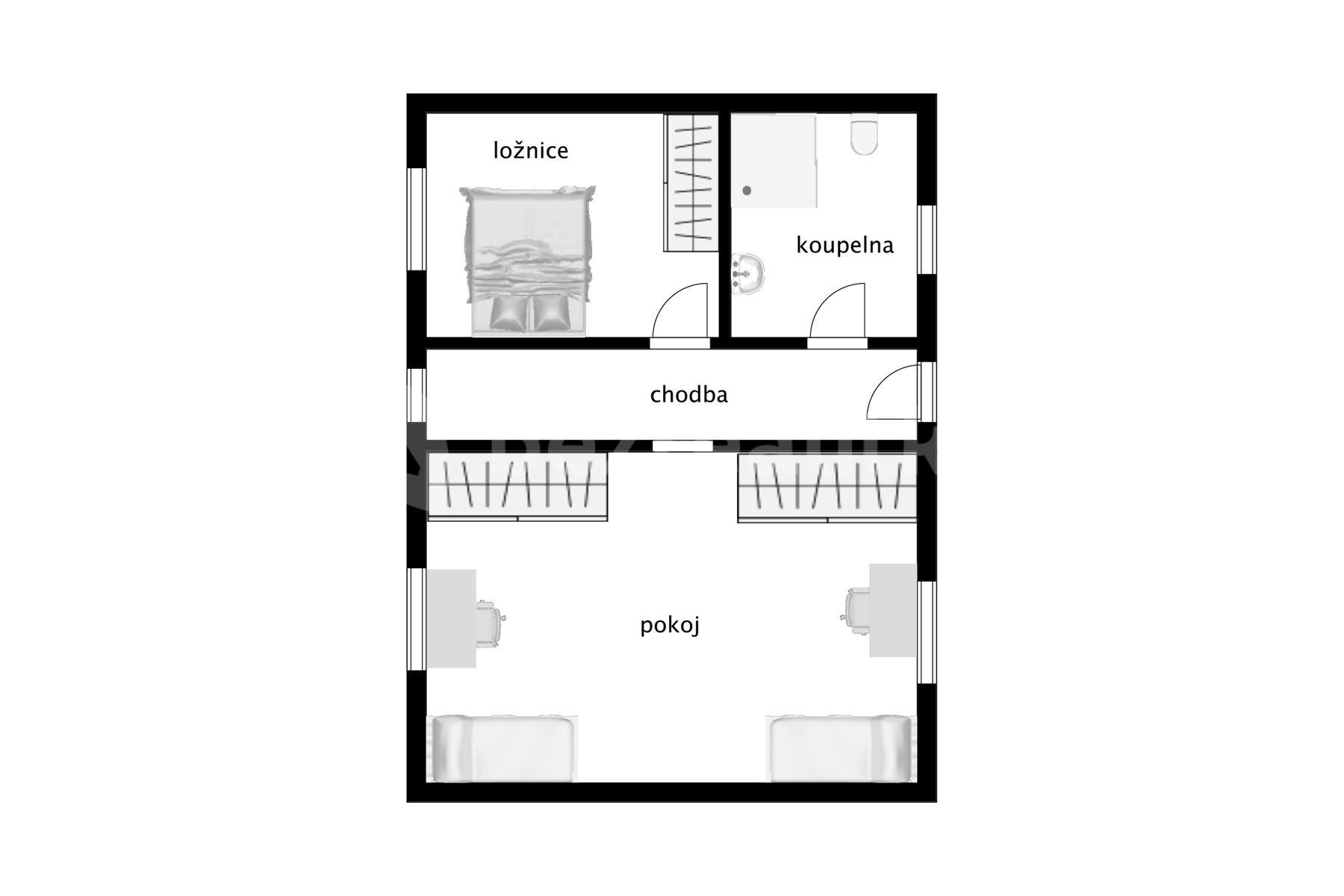 Predaj domu 125 m², pozemek 206 m², Břežany nad Ohří, Budyně nad Ohří, Ústecký kraj