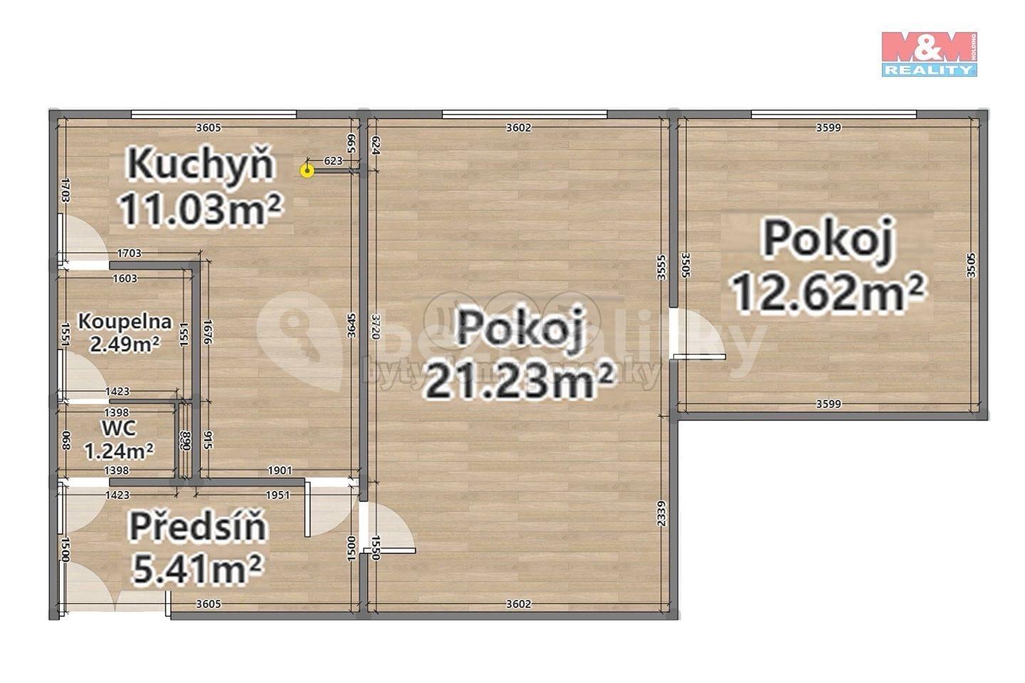 Predaj bytu 2-izbový 52 m², Na Dlouhých, Plzeň, Plzeňský kraj