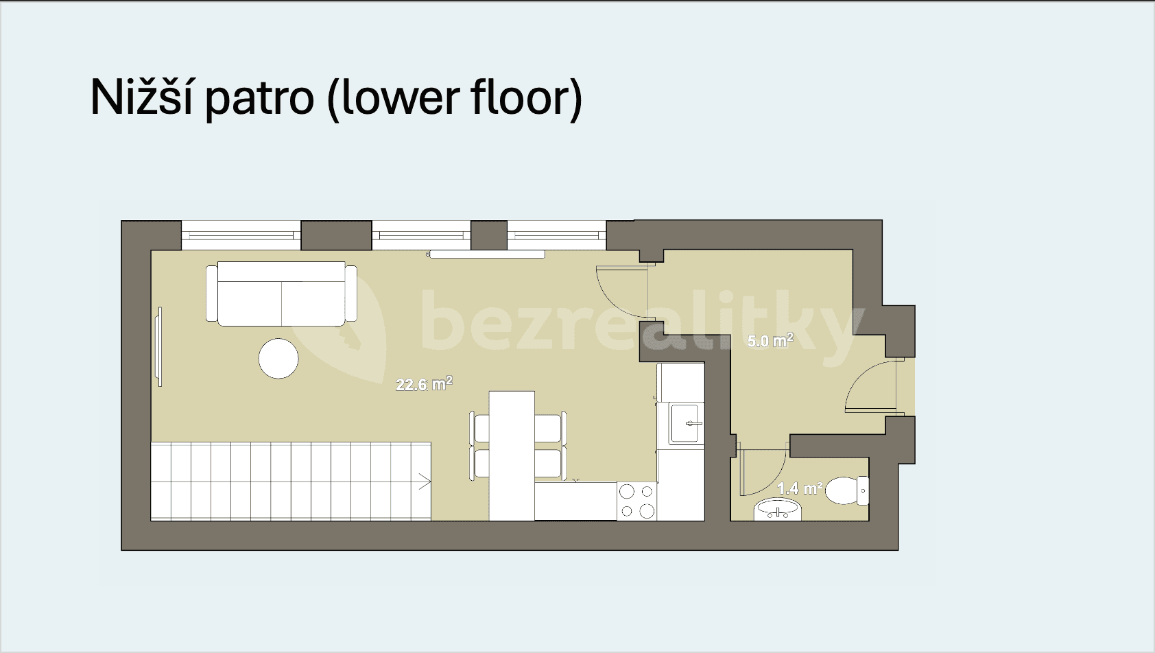 Predaj bytu 3-izbový 55 m², Radlická, Praha, Praha