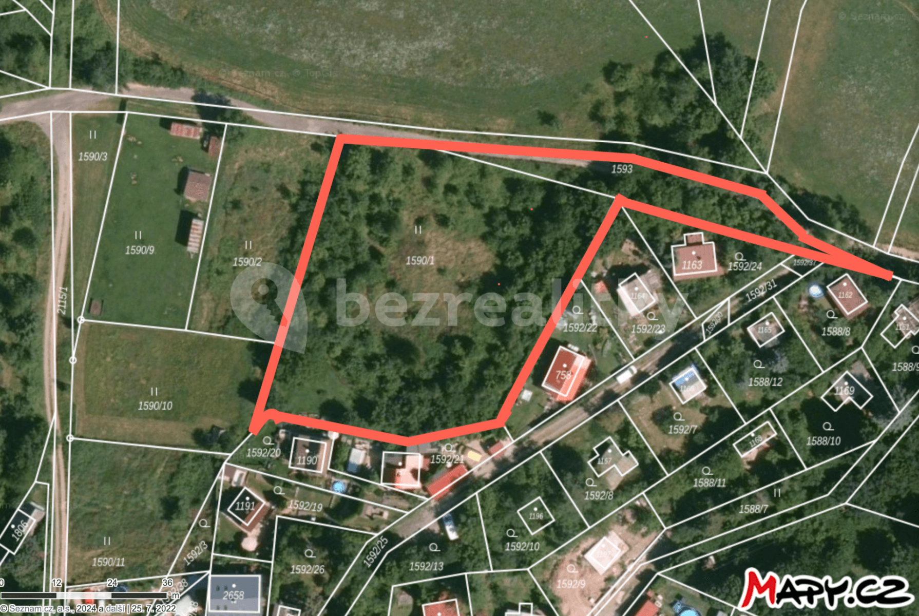 Predaj pozemku 4.011 m², Jílové u Prahy, Středočeský kraj