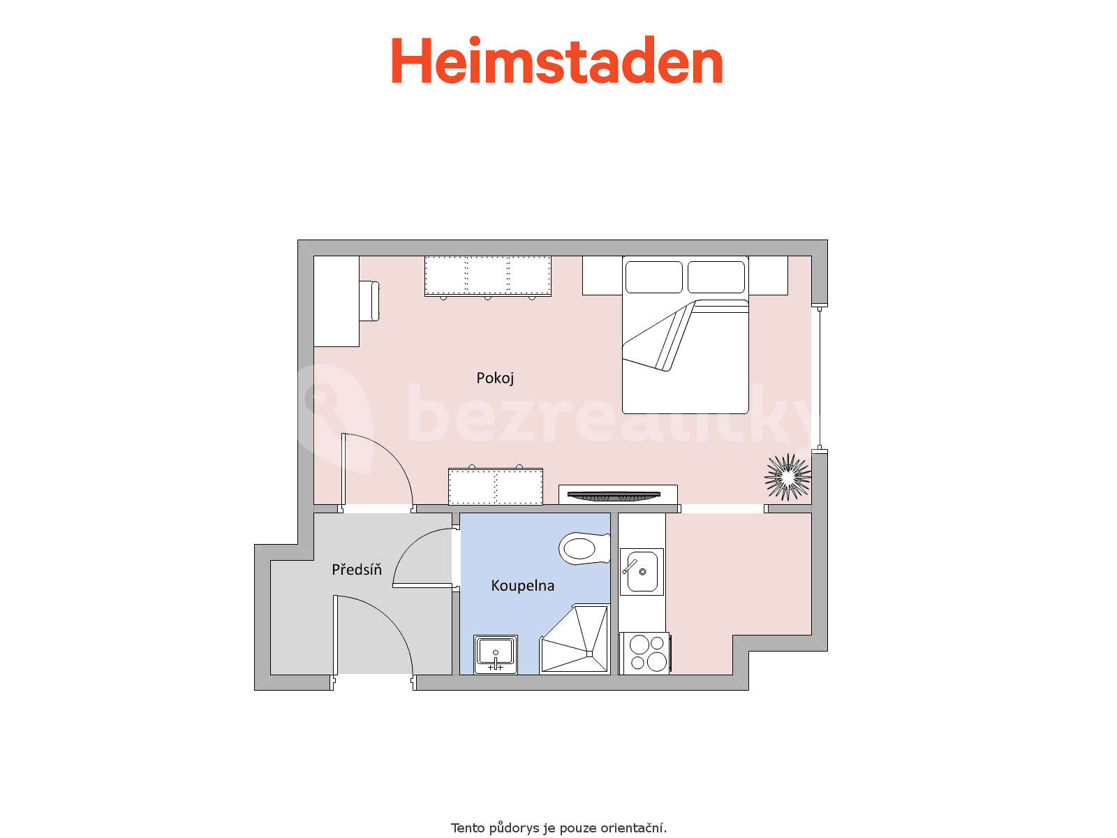 Prenájom bytu 1-izbový 20 m², Moskevská, Havířov, Moravskoslezský kraj