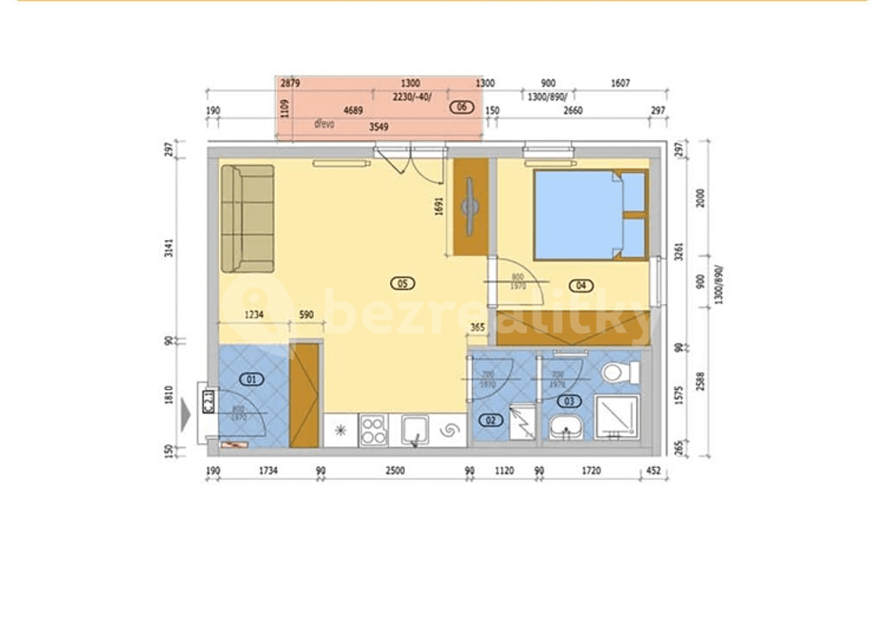 Prenájom bytu 2-izbový 38 m², Prokopa Holého, Slaný, Středočeský kraj