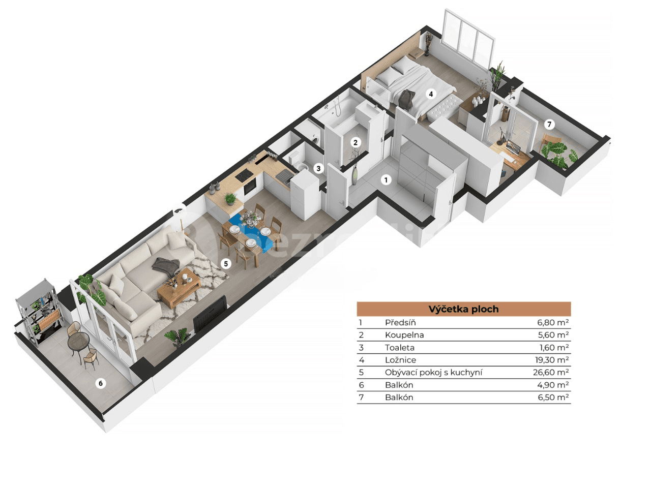 Predaj bytu 2-izbový 74 m², Petrohradská, Praha, Praha