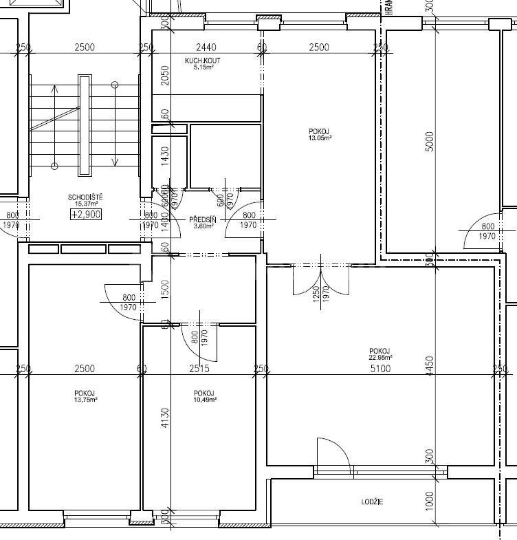 Prenájom bytu 4-izbový 75 m², Bělčická, Praha, Praha