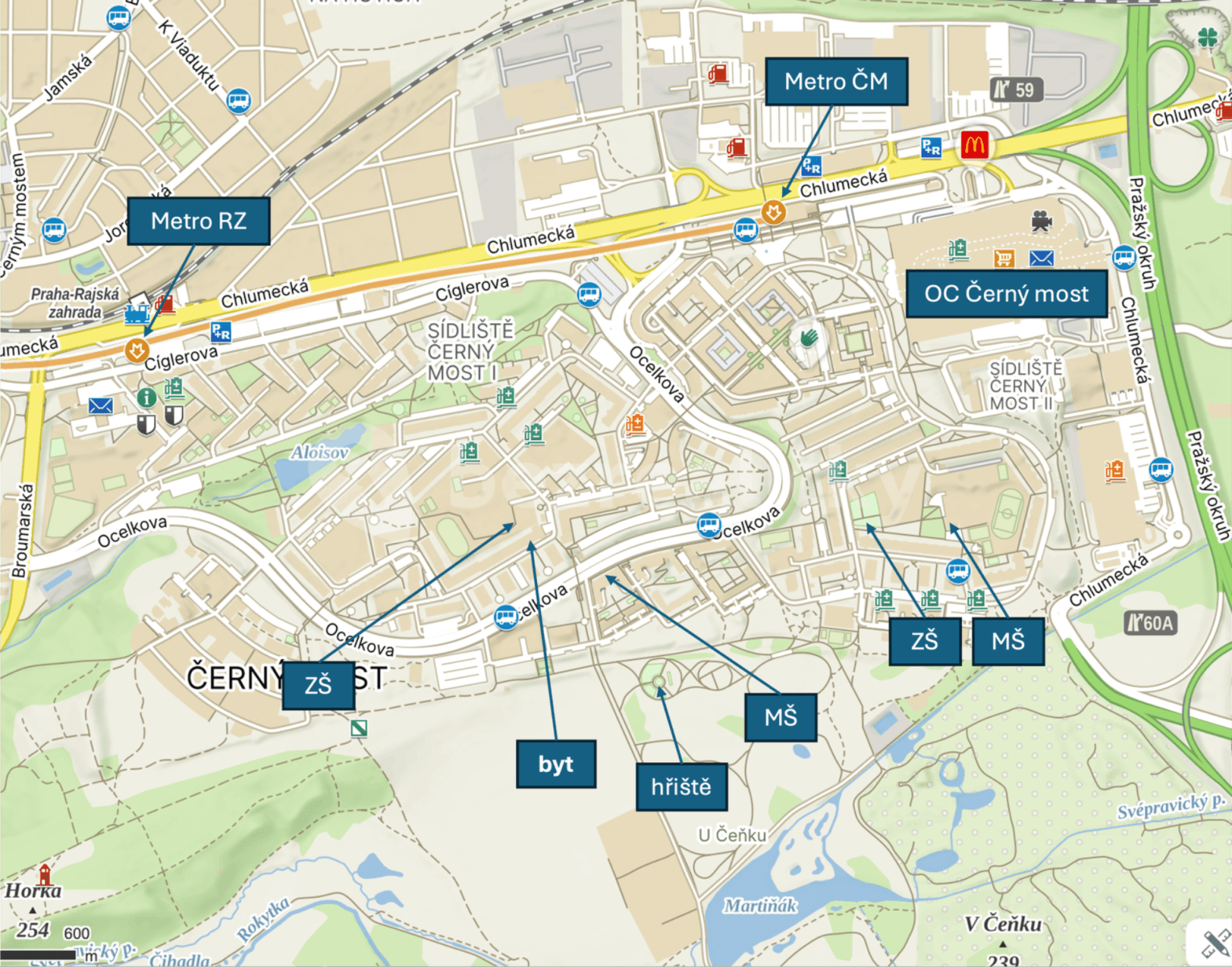 Predaj bytu 3-izbový 73 m², Vašátkova, Praha, Praha