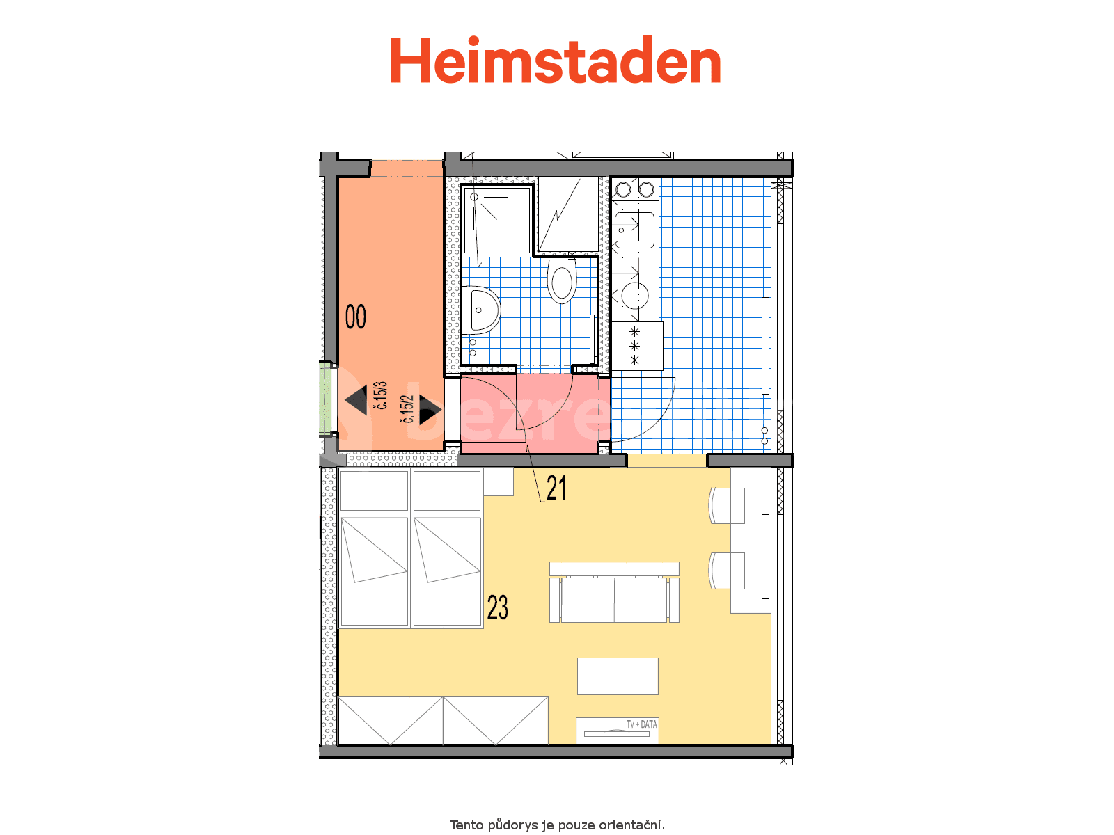 Prenájom bytu 1-izbový 35 m², Slovenská, Karviná, Moravskoslezský kraj