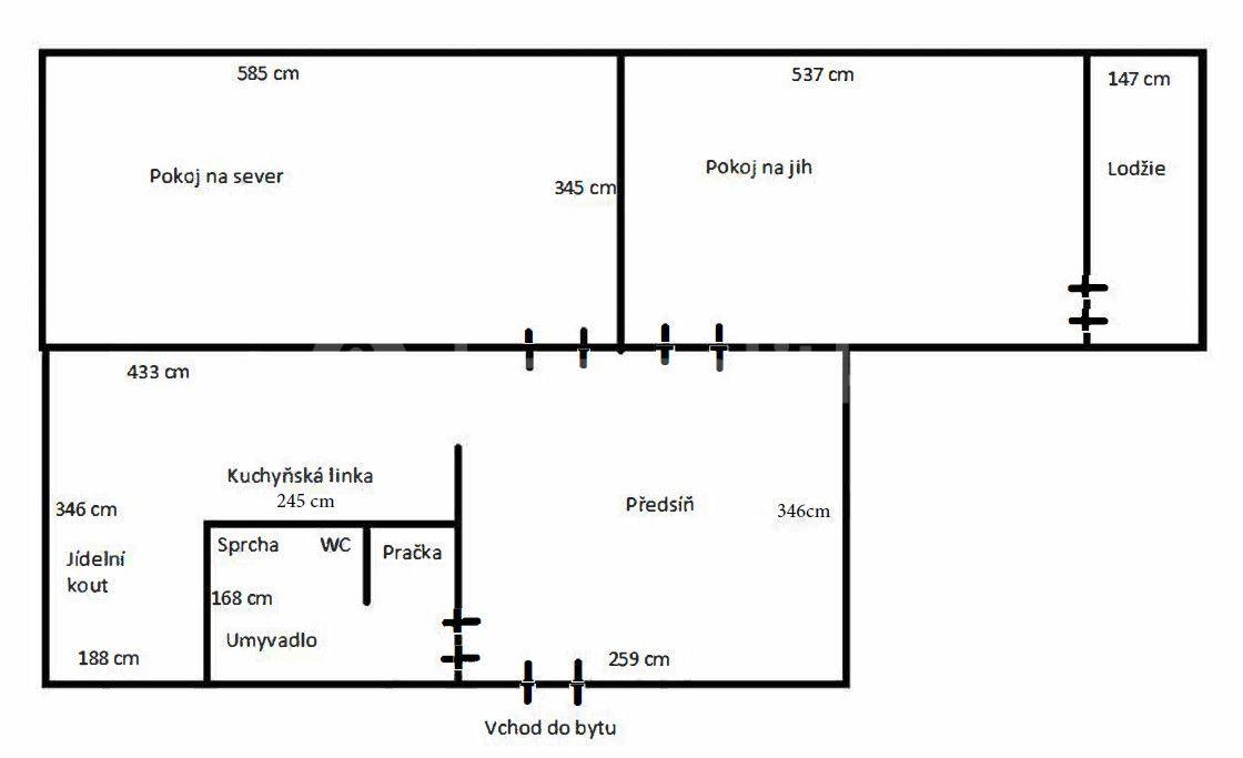 Prenájom bytu 2-izbový 68 m², Elišky Krásnohorské, Plzeň, Plzeňský kraj