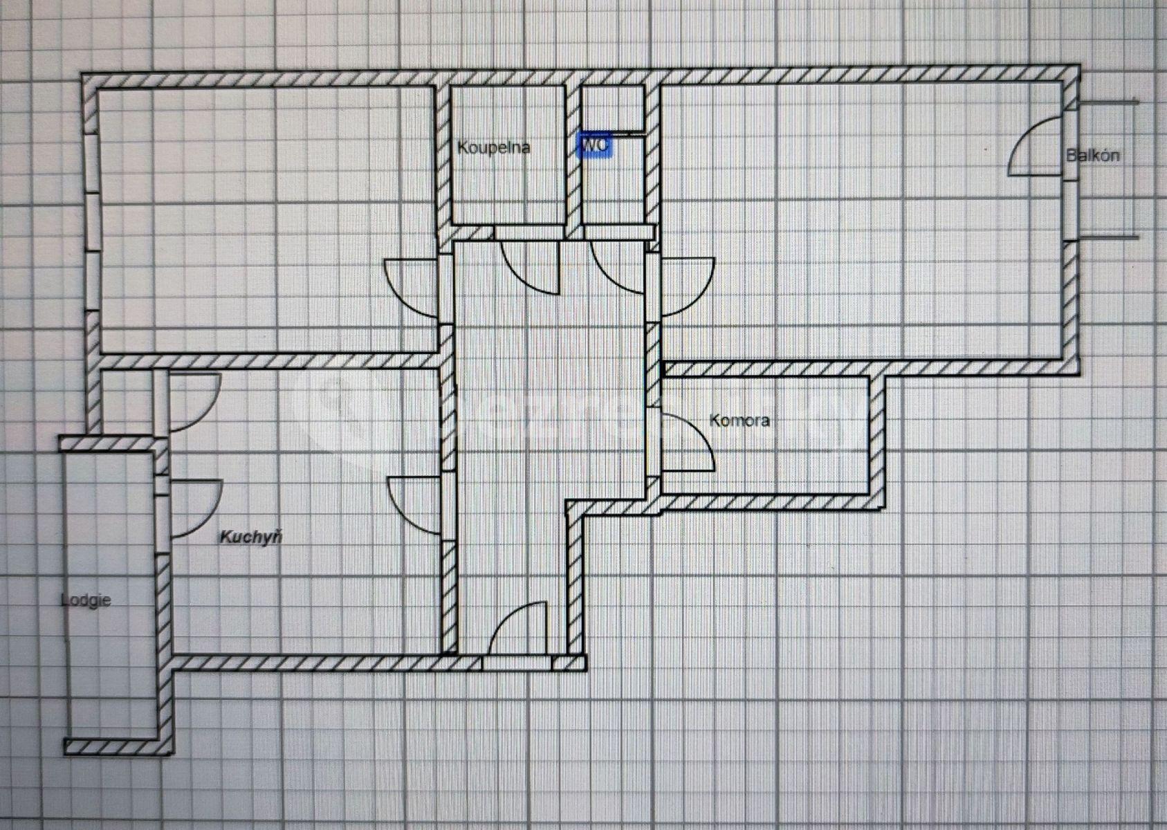 Predaj bytu 2-izbový 75 m², Gočárova třída, Hradec Králové, Královéhradecký kraj