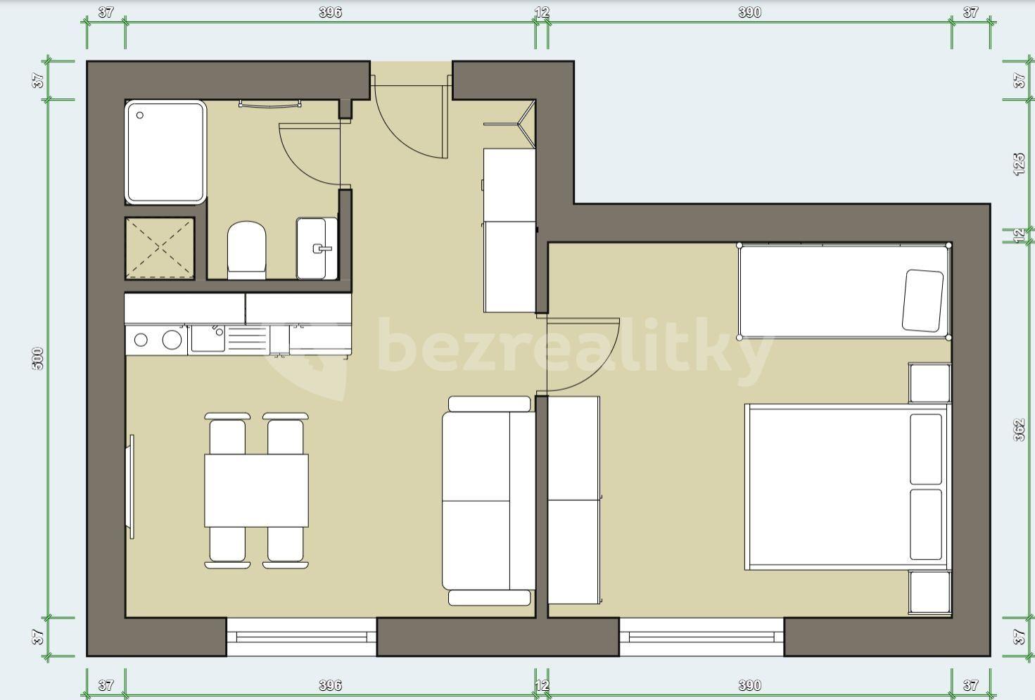 Predaj bytu 2-izbový 35 m², třída Dukelských hrdinů, Jáchymov, Karlovarský kraj