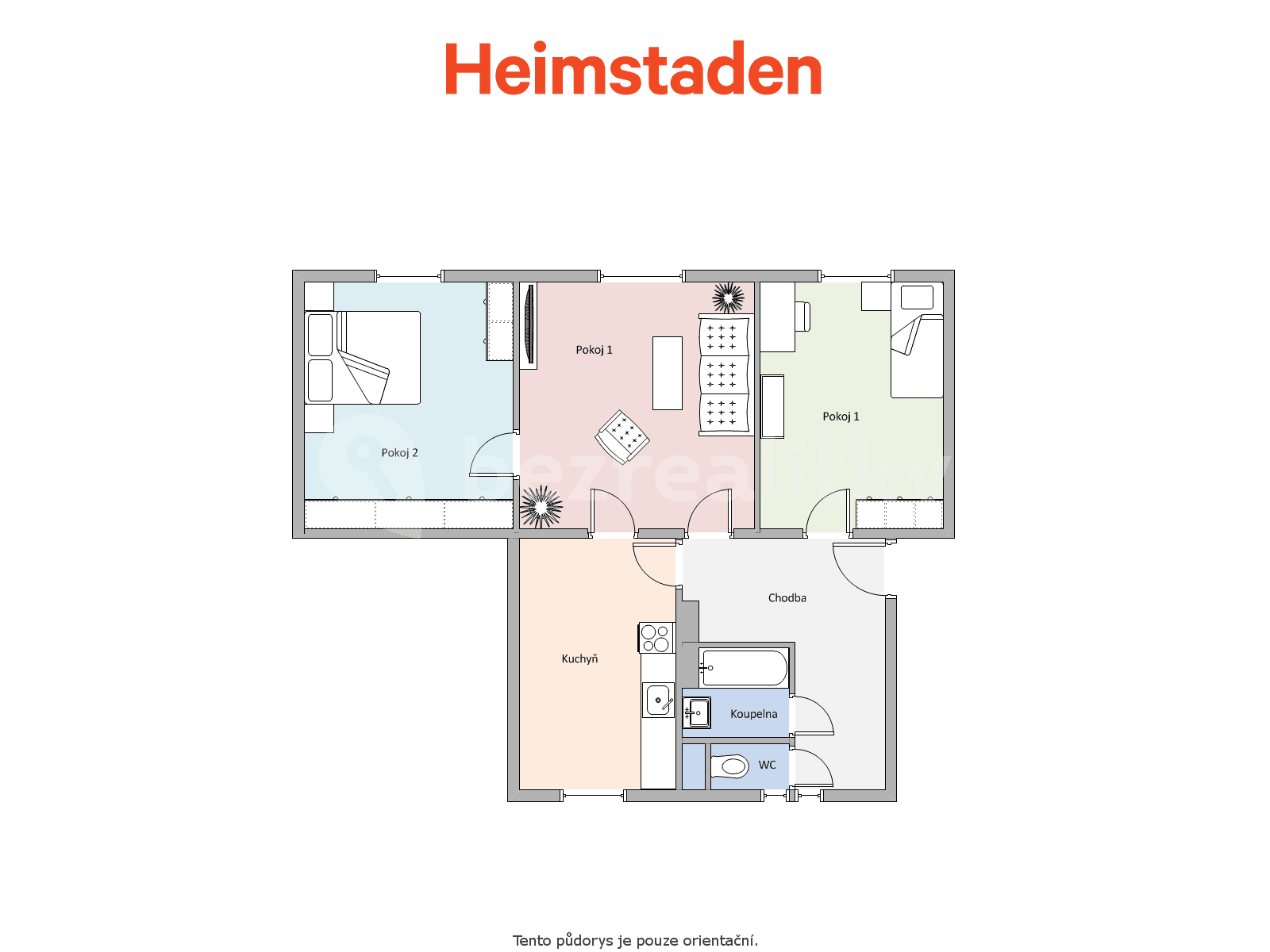 Prenájom bytu 3-izbový 70 m², Tylova, Havířov, Moravskoslezský kraj