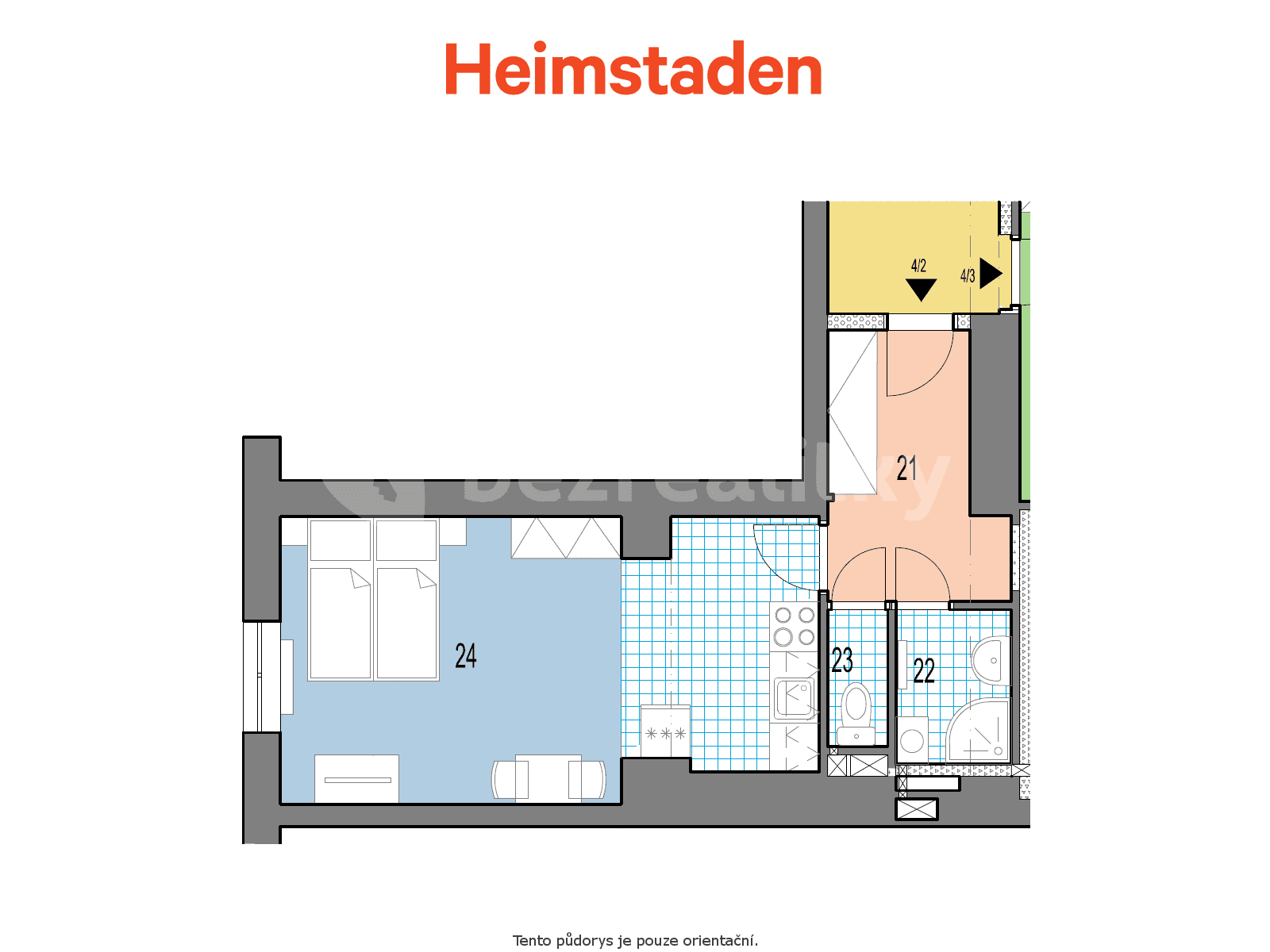 Prenájom bytu 1-izbový 31 m², U Stromovky, Havířov, Moravskoslezský kraj