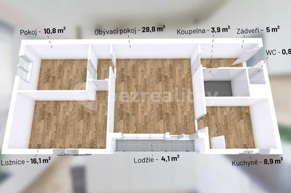 Predaj bytu 3-izbový 77 m², Plzeňská, Příbram, Středočeský kraj