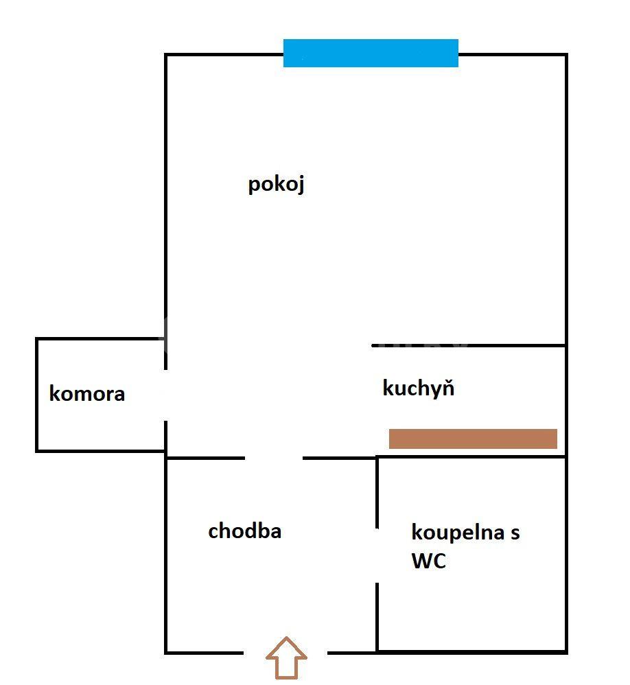 Predaj bytu 1-izbový 29 m², Klapálkova, Praha, Praha